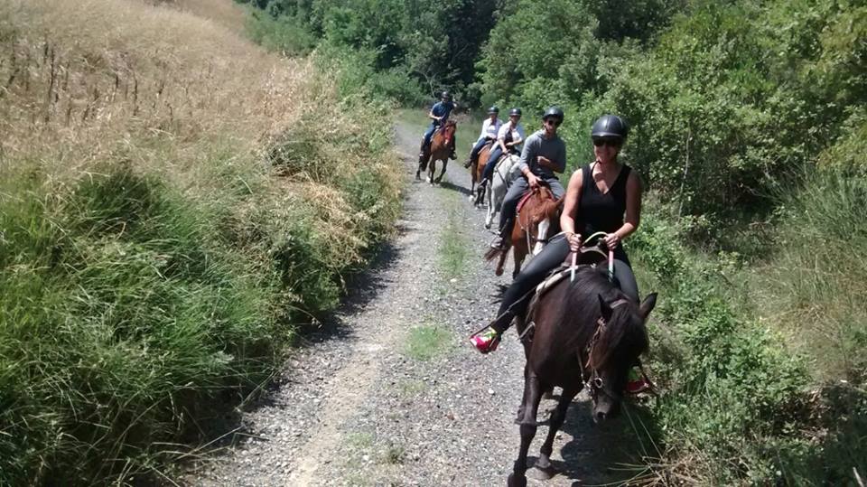 passeggiata a cavallo monte nera volterra